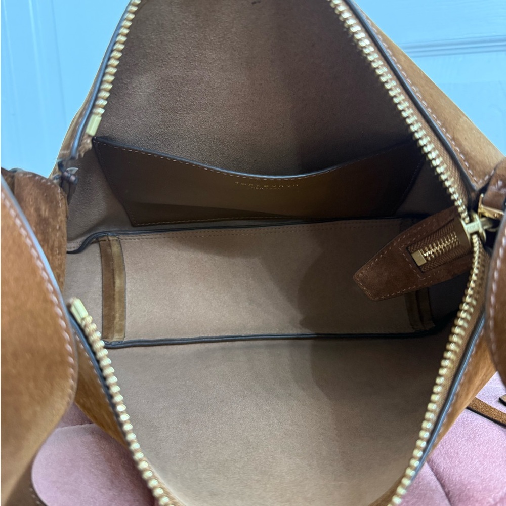 Tory Burch Romy Suede Shoulder Bag - Picture 10 of 10